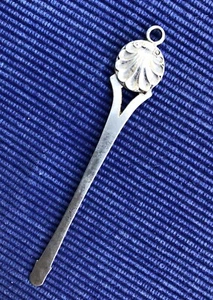 Alter & sehr seltener ~830er Silber "Muschel" Pfeifenreiniger, Dänemark ~1830 - Bild 1 von 7