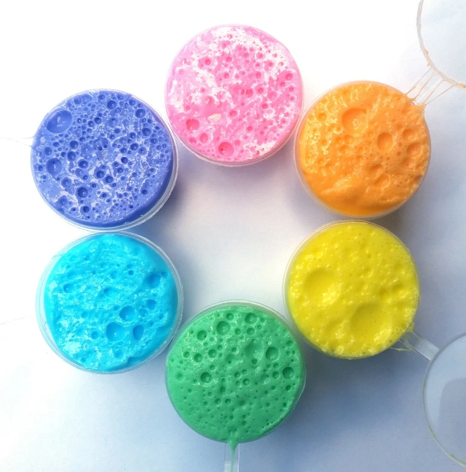 Glossy slime Lot Slime 6 Pack 12 oz gift Moisturizing fluffy slime bundle asmr - Image 1 of 4