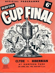 FINAL COPA ESCOCESA 1958 Clyde v Hibernian - Imagen 1 de 1