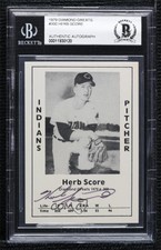 1979 TCMA Diamond Greats Herb Score #300 BGS Authentic