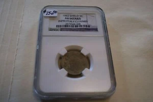 1883 Shield Nickel 5 cent AU Details NGC - Picture 1 of 7