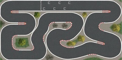 MARKENLOS Rennstrecke Clean für Turbo Racing Nano 160cm x 80cm