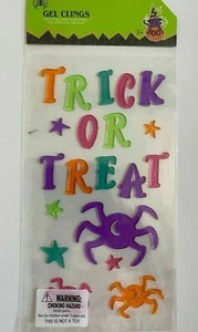NUEVO HALLOWEEN TRUCO O TRATO 20 piezas Ventana Gel Adhesiones Decoración Arañas Monstruos Estrella - Imagen 1 de 2