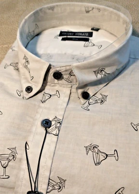 NWT Anthony Morato Men's Size 46(Small)Long Sleeve Button Down Shirt Martini Dri - Image 1 of 4