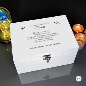 Caja de recuerdo conmemorativa humana para amada urna funeraria recuerdo cenizas cremación - Imagen 1 de 7