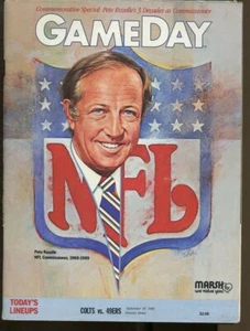 1989 Colts v 49ers Program 9/10 San Francisco SB Champs Pete Rozelle 70353 - Picture 1 of 1