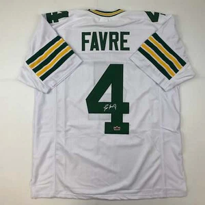 Facsimile Autographed Brett Favre Green Bay White Reprint Jersey Size Men's XL - Picture 1 of 4