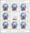 Mint stamp in miniature sheet  Earth Day Flower 2013  from Romania   avdpz