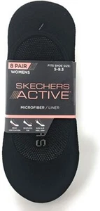 Skechers® Active Women's 8 Pair Liner Socks "Seamless Toe & Non-Slip Heel" - Picture 1 of 17