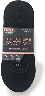 Skechers® Active Mujer 8 Pares Calcetines Forros "Puntera Sin Costuras y Tacón Antideslizante" Foto 1 de 4