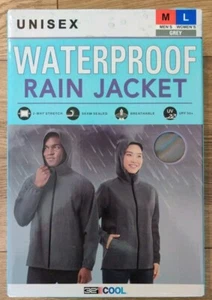 ⭐NEW⭐ 32 Degrees Cool Waterproof Rain Jacket GREY UNISEX Mens M / Womens L - Picture 1 of 9