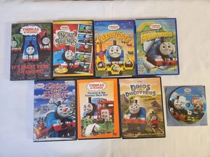 Lot of 8 Thomas And Friends DVD Lot!! Engine Friends, Santa's Little Engine + - Picture 1 of 11
