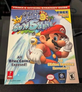 Super Mario Sunshine Prima Official Strategy Guide w/Postcards Nintendo GameCube - Picture 1 of 3