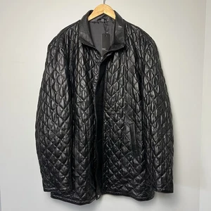 Chaqueta DGC Cuero y Piel Cuero Acolchada Cremallera Talla XXL Abrigo Dinero Antiguo Suave Nueva con Etiquetas - Imagen 1 de 8