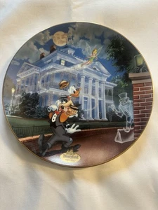 Targa Bradford Exchange "Haunted Mansion" Disneyland 40° Anniversario 1996 - Foto 1 di 6