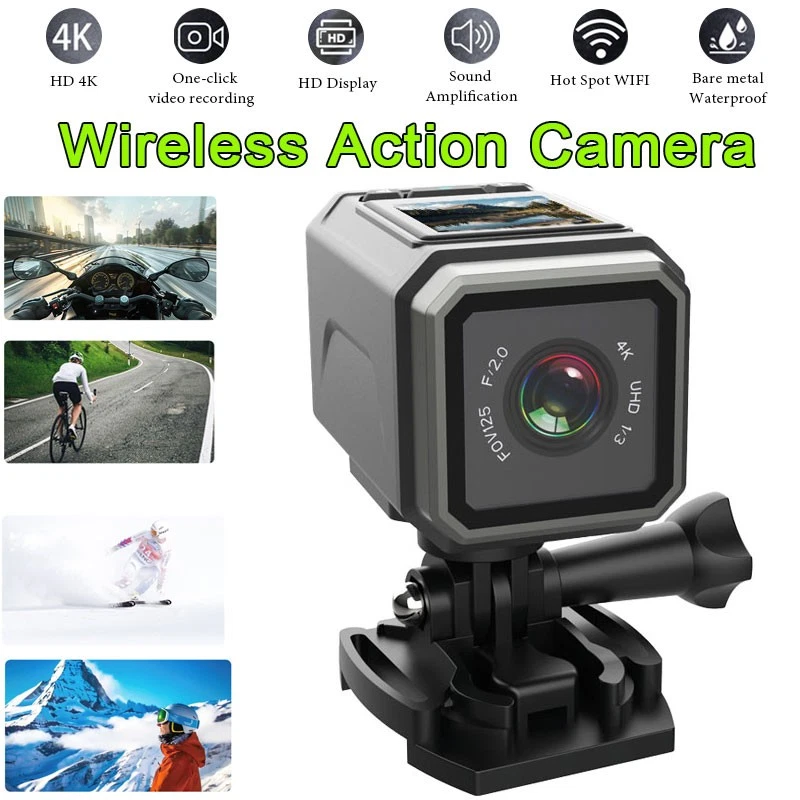 4K WIFI Action Camera Sport DV Cycling Traveling Video Bike Camcorder Waterproof - Image 1 of 4