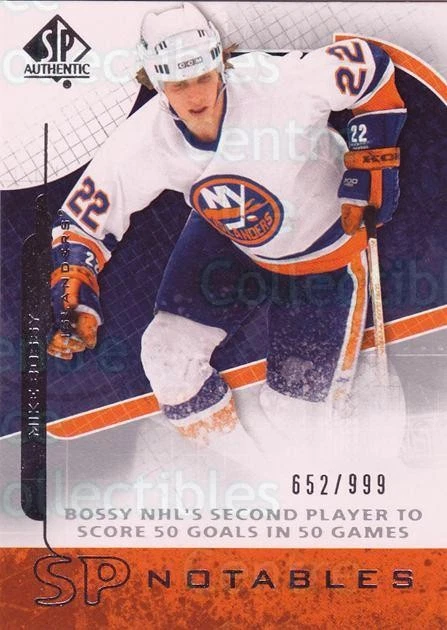 2008-09 Sp Authentic #106 Mike Bossy - Image 1 of 1