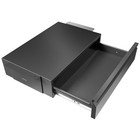 VIVO Black Space Saving Pull Out Under Desk Storage Drawer Desk Organizer