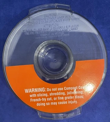 Cuisinart Pro Classic DLC-10S TX Part Flat Lid Cover DLC-116GTX; Excellent Cond. - Image 1 of 3