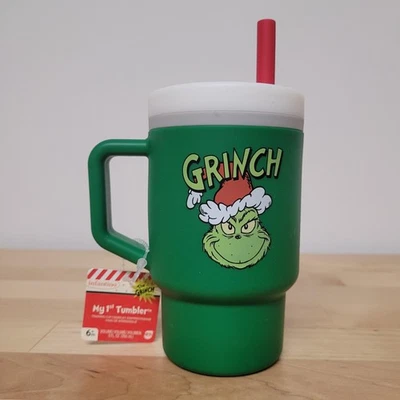 Taza de entrenamiento Infantino My 1st Tumbler verde Grinch NAVIDAD 9 OZ taza de bebé sin BPA Foto 1 de 4