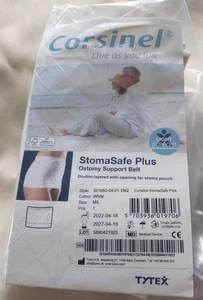 NEU CORSINEL StomaSafe PLUS STOMASTÜTZGÜRTEL M/L WEISS UNISEX - Bild 1 von 4