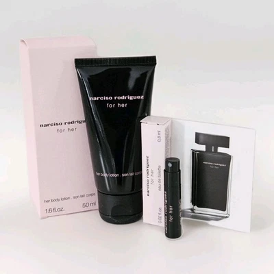 Narciso Rodriguez For Her 50 ml Body Lotion + 0,8 ml Parfum Spray Mini