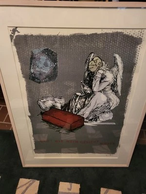 Jörg Immendorff 2005,Gebt Mir Mein Gesicht Wieder, 15/200 Galerierahmen Conzen  - Bild 1 von 4