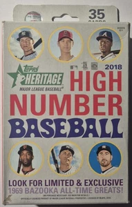 2018 Unopened TOPPS HERITAGE HIGH NUMBER Factory Sealed Hanger Box (Ohtani,Soto) - Picture 1 of 6