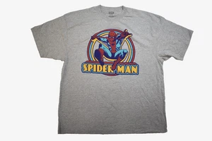 Marvel Spider-Man Mens Big & Tall Flying Spiderman Gray Shirt New LT-6XL - Picture 1 of 5