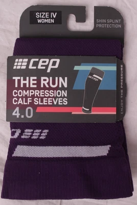 NOVO CEP the run mangas de compressão panturrilha 4.0 tamanho IV feminino - violeta - Imagem 1 de 2