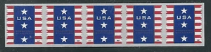 Scott #4158...(10) Cent...Patriotic Banner...2 PL # Strips of 5 - Picture 1 of 1