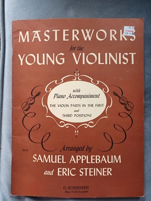  Masterworks for the Young Violinist with Piano Accompaniment - Image 1 of 4