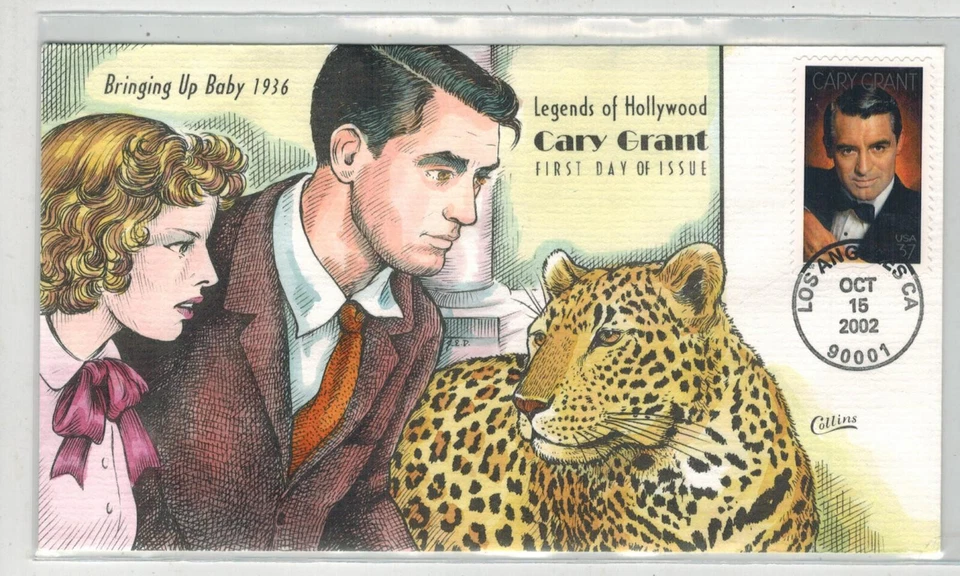 2002 COLLINS HANDPAINTED 3692 ACTOR CARY GRANT BRINGING UP BABY (1936) - Image 1 of 1