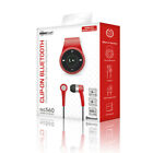 NoiseHush Clip-On Bluetooth Stereo Headset - Red