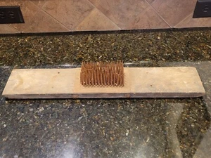 Antique Primitive Flax Hetchel Made With Square Nails HandMade Wool Comb - Picture 1 of 4