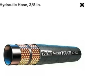 Parker Tough 3/8" Hydraulic Hose Sold by 5 Feet Cut to Length 471ST-6-RL - Picture 1 of 2