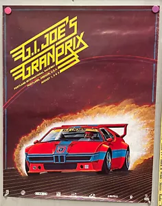 NOS Vintage 1980 ? G.I. Joe's Grand Prix Portland Raceway Poster BMW M1 PROCAR - Bild 1 von 4