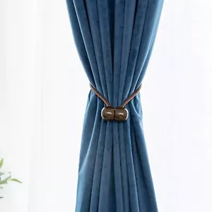 2pcs Magnetic Curtain Tiebacks, Window Tieback Holder Decorative Rope Fixer-NEW - Picture 1 of 2