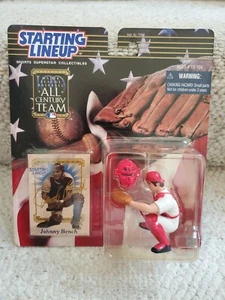 MLB 2000 All Century Team Starting Lineup Collezione Reds Johnny Bench! Nuovo - Foto 1 di 6