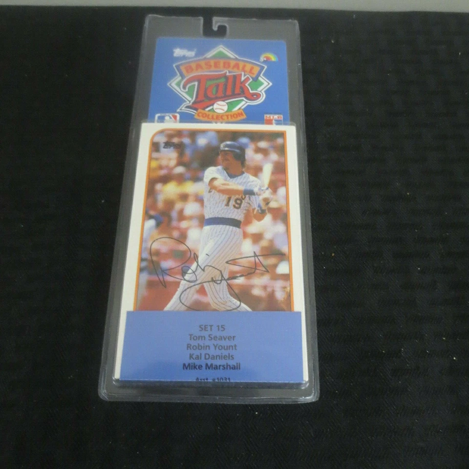 1989 Baseball Talk Set 15 Seaver/Yount/Daniels/Marshall - Image 1 of 1