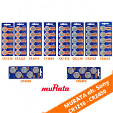 Murata CR1216 - CR2450 eh. Sony CR Lithium Batterien Knopfzellen  3V -  3V Auto