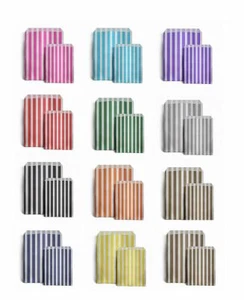 Candy Stripe Paper Bags 10" x 14" 25cm x 36cm Various Colours - Picture 1 of 13