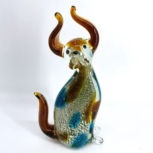 FIGURA DE PERRO CACHORRO MULTICOLOR BURBUJA BULLICANTE VIDRIO SOPLADO A MANO 9" DECORACIÓN - Imagen 1 de 16