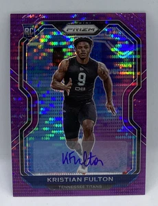 2020 Prizm Fanatics Purple Shimmer Autograph Auto KRISTIAN FULTON #397 Rare - Picture 1 of 4