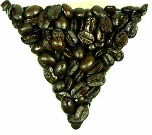 Indian Monsooned Malabar Allana Dark Roast Whole Coffee Beans Strong Flavour - Picture 1 of 4