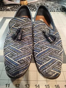 Mocassini Steve Madden Dangler taglia 11 blu/grigio - Foto 1 di 11
