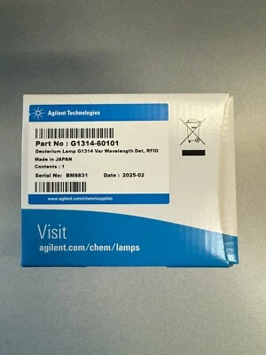 *New Sealed* Agilent G1314-60101 Brand New Deuterium Lamp RFID - Image 1 of 3