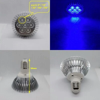 21W Royal Blue 450nm~455nm LED Lamp Spot Light Bulb PAR30 Plant Aquarium E26 E27 - Image 1 of 4