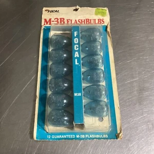 Paquete de 12 Bombillas Flash M3B AZUL De Colección Nuevo Antiguo Stock Focal Marca Kmart - Imagen 1 de 4