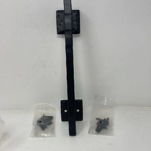 12 Inch Sliding Barn Door Handle Matte Black Iron Steel Pull Handle Hardware - Picture 1 of 16